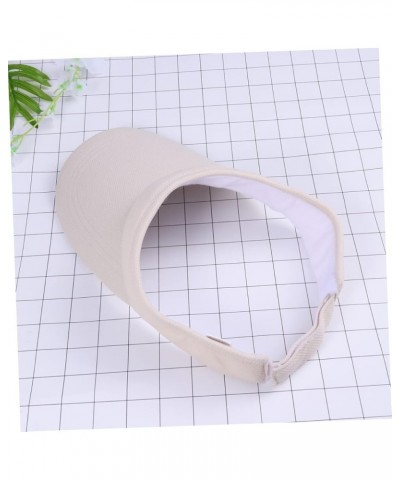 2pcs Visor Hat Outdoor Hats for Men Tennis Balls for Kids Adjustable Hats for Men Beige $9.61 Visors