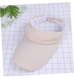 2pcs Visor Hat Outdoor Hats for Men Tennis Balls for Kids Adjustable Hats for Men Beige $9.61 Visors