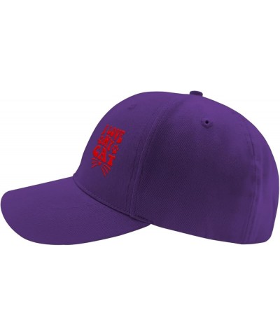 I Love My Cat Baseball Hat Vintage Dad Hats for Teen Embroidery Gift for Grandpa Outdoor Cap for Outdoor Purple $15.87 Baseba...