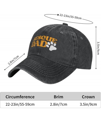 Rescue Dad Retro Baseball Cap for Women Men Baseball Hat Golf Dad Hats Black $9.56 Baseball Caps