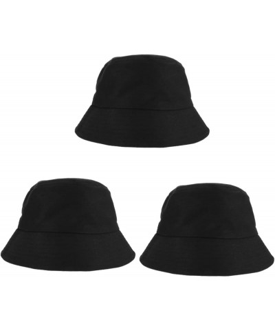 2pcs Bucket Hat Fishing Hat Mens Hat Summer Sun Hats for Women Fashion Hats for Men Ladies Sun Hats with Blackx3pcs $8.72 Buc...