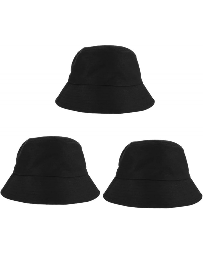 2pcs Bucket Hat Fishing Hat Mens Hat Summer Sun Hats for Women Fashion Hats for Men Ladies Sun Hats with Blackx3pcs $8.72 Buc...