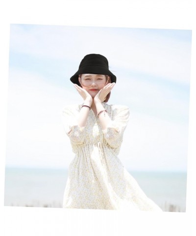 2pcs Bucket Hat Fishing Hat Mens Hat Summer Sun Hats for Women Fashion Hats for Men Ladies Sun Hats with Blackx3pcs $8.72 Buc...