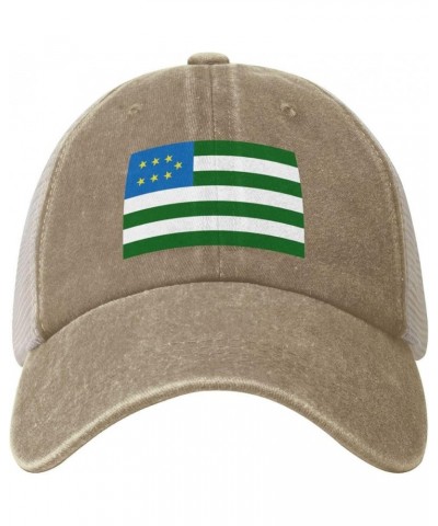 Flag of The Mountain Republic-1 Baseball Cap for Women Mens Hats Retro Mesh Caps Dad Hat Natural $13.08 Baseball Caps