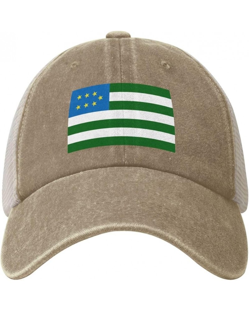 Flag of The Mountain Republic-1 Baseball Cap for Women Mens Hats Retro Mesh Caps Dad Hat Natural $13.08 Baseball Caps