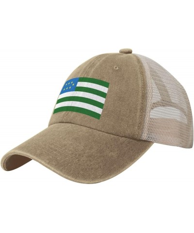 Flag of The Mountain Republic-1 Baseball Cap for Women Mens Hats Retro Mesh Caps Dad Hat Natural $13.08 Baseball Caps