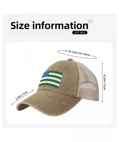 Flag of The Mountain Republic-1 Baseball Cap for Women Mens Hats Retro Mesh Caps Dad Hat Natural $13.08 Baseball Caps