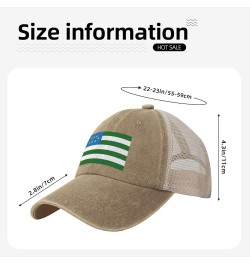 Flag of The Mountain Republic-1 Baseball Cap for Women Mens Hats Retro Mesh Caps Dad Hat Natural $13.08 Baseball Caps