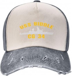 USS Biddle Cg 34 Unisex Vintage Cowboy Hat Baseball Cap Retro Sun Visor Outdoor Hat Gray $13.78 Cowboy Hats