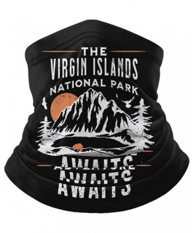 Virgin Islands National Park Neck Warmer Headwear Face Scarf Mask Balaclava Painting $10.19 Balaclavas