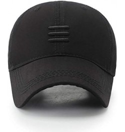 Cotton Baseball Cap for Men and Women, Black Dad Hat Casquette Snpback C4 $18.01 Baseball Caps