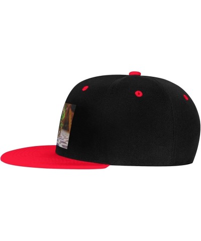 Cute Turtles Snapback Hat for Men Women Baseball Cap Trucker Flat Bill Hats Dad Caps Red $11.39 Baseball Caps