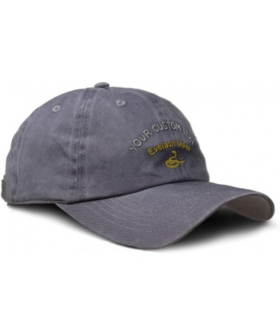 Soft Washed Baseball Cap Eyelash Viper Reptiles Cotton Dad Hats for Men & Women Grey Personalized Text Here $13.20 Baseball Caps