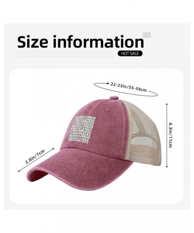 Cute Graffiti Panda Seamless Figure Baseball Cap for Women Mens Hats Retro Mesh Caps Dad Hat Red $10.27 Baseball Caps