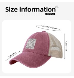 Cute Graffiti Panda Seamless Figure Baseball Cap for Women Mens Hats Retro Mesh Caps Dad Hat Red $10.27 Baseball Caps