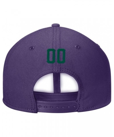 Custom Purple Green and White Stitched Hat for Men Women,Purple Hat Men Design Your Own,Custom Purple Design Your Own Logo Te...