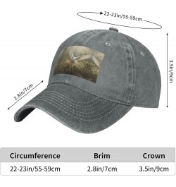 Grass and Dove Print Cotton Outdoor Baseball Cap Unisex Style Dad Hat for Adjustable Headwear Sports Hat Gray $13.69 Baseball...