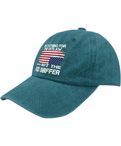 I'm Voting for The Outlaw Not The Kid Sniffer Hats Vintage Hat Trucker Hat Men Gifts for Dad Beach Hat Cyan Blue $10.98 Bombe...