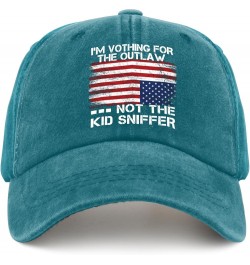 I'm Voting for The Outlaw Not The Kid Sniffer Hats Vintage Hat Trucker Hat Men Gifts for Dad Beach Hat Cyan Blue $10.98 Bombe...