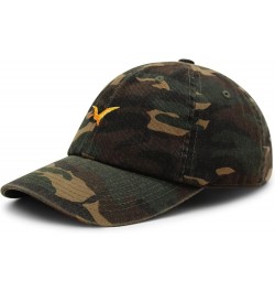 Pterodactyl Premium Dad Hat Embroidered Baseball Cap Dinosaur Green Camo $14.49 Baseball Caps