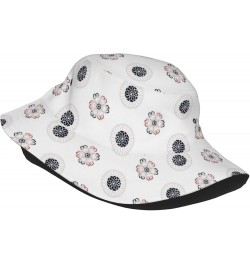 Travel Beach Sun Hat Flower Design Bucket Hat Fashion Sun Cap Packable Fisherman Hat Outdoor Cap for Men Women Black10 $10.35...