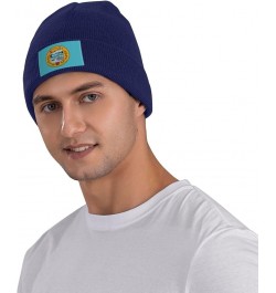 Niagara Flag Beanie Hat for Men Women Soft Cozy Skull Cap Winter Warm Knit Hats Navy Blue $11.83 Skullies & Beanies