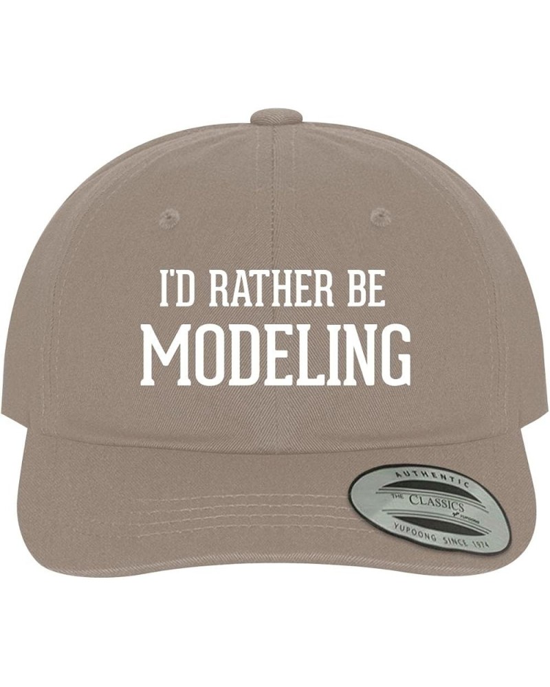 I'd Rather Be Modeling - Soft Dad Hat Baseball Cap Khaki $19.34 Baseball Caps