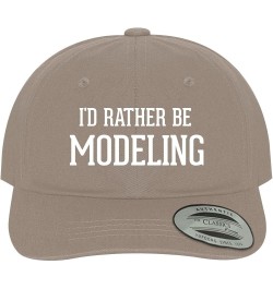 I'd Rather Be Modeling - Soft Dad Hat Baseball Cap Khaki $19.34 Baseball Caps