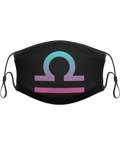 Face Mask Librafluid Agenderflux Pride Flag Dust Mask Breathable Adjustable Reusable Windproof Cover Black $8.93 Balaclavas