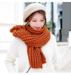 Winter Scarves for Women Multi Colored Kint Scarf Feel Pashmina Shawls Wraps Elasticity Light Scarf Warm Scarves A $8.75 Scarves