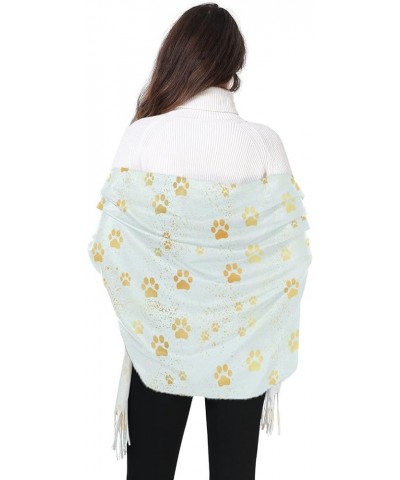 Cute Pugs Dog Scarfs for Women Warm Large Soft Pashmina Shawl Wrap Scarves Golden Planets Fashion Winter Scarf Pattern 14 $31...