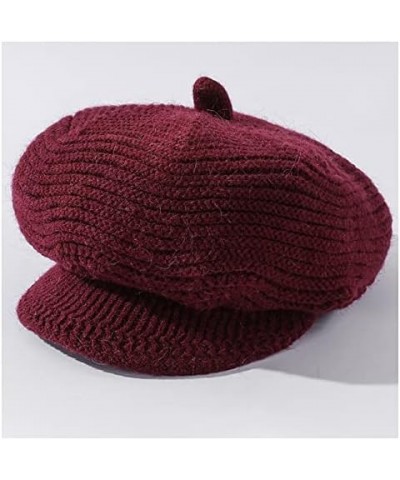 Fashion Women Hat Thick Warm Winter Hat Women Knitted Hat Elegant Warm Hat Winter Knitted Hat Winter Accessory (Color : C, Si...