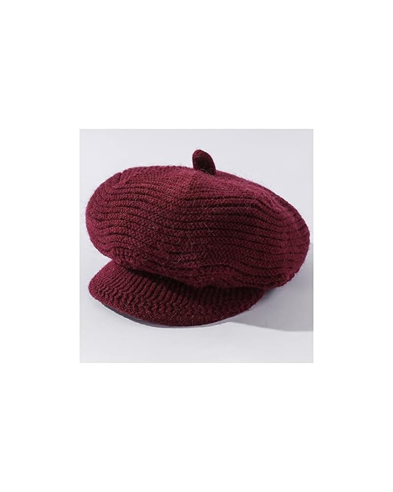 Fashion Women Hat Thick Warm Winter Hat Women Knitted Hat Elegant Warm Hat Winter Knitted Hat Winter Accessory (Color : C, Si...