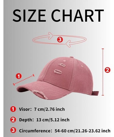 Unisex Vintage Distressed Baseball Cap Adjustable Summer Ripped Sun Hat Khaki $9.67 Baseball Caps