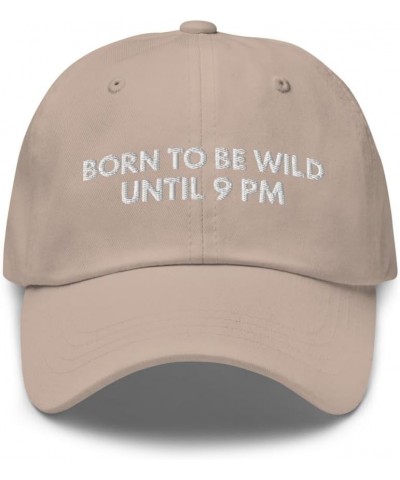 Born to Be Wild - Embroidered Dad Hat, Joke Meme Hat, Teenager Gifts, Teen Gifts, Gag Gift Joke, Funny Hats Stone $16.77 Base...