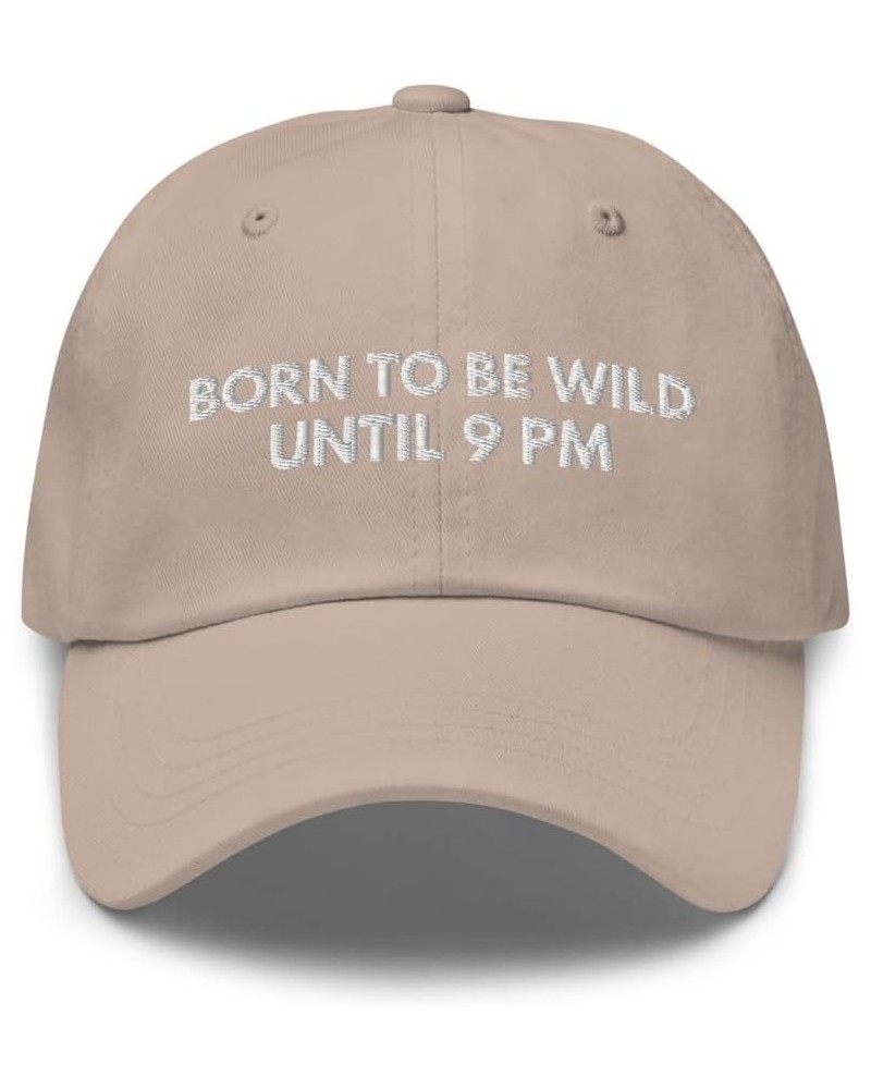 Born to Be Wild - Embroidered Dad Hat, Joke Meme Hat, Teenager Gifts, Teen Gifts, Gag Gift Joke, Funny Hats Stone $16.77 Base...