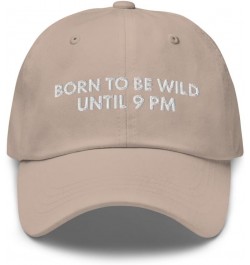 Born to Be Wild - Embroidered Dad Hat, Joke Meme Hat, Teenager Gifts, Teen Gifts, Gag Gift Joke, Funny Hats Stone $16.77 Base...