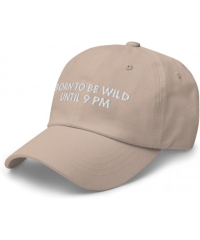 Born to Be Wild - Embroidered Dad Hat, Joke Meme Hat, Teenager Gifts, Teen Gifts, Gag Gift Joke, Funny Hats Stone $16.77 Base...