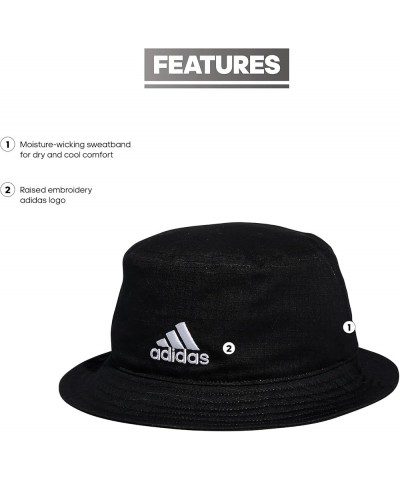 Women's Essentials Plus Bucket Hat Black/White $17.61 Bucket Hats