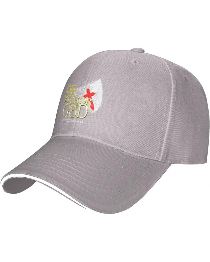 Put On The Full Armor of God Christian Religious Baseball Hats for Men Adjustable Dad Hat Trucker Cap,Gray $11.38 Baseball Caps