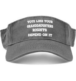 Vote Like Your Granddaughters Rights Depend On It Caps Visors for Men Golf Caps Uv ion Beach Light Grey $11.59 Visors