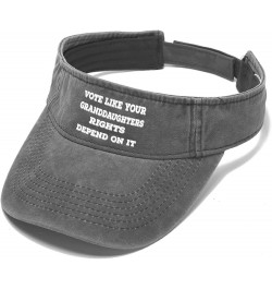 Vote Like Your Granddaughters Rights Depend On It Caps Visors for Men Golf Caps Uv ion Beach Light Grey $11.59 Visors