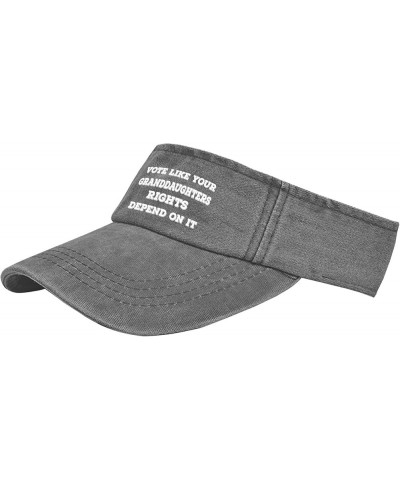 Vote Like Your Granddaughters Rights Depend On It Caps Visors for Men Golf Caps Uv ion Beach Light Grey $11.59 Visors