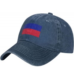 Flag of Haiti (Civil) Baseball Cap for Men Women Hats Adjustable Vintage Cowboy Hat Sun Hat Navy Blue $12.32 Cowboy Hats