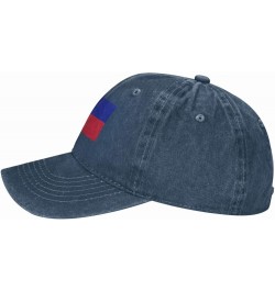 Flag of Haiti (Civil) Baseball Cap for Men Women Hats Adjustable Vintage Cowboy Hat Sun Hat Navy Blue $12.32 Cowboy Hats