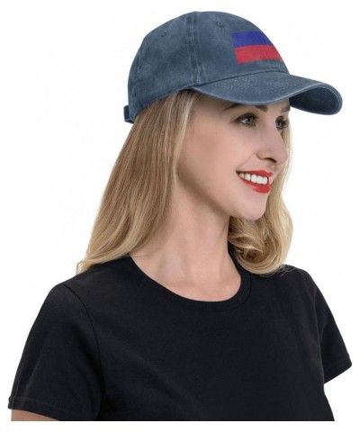 Flag of Haiti (Civil) Baseball Cap for Men Women Hats Adjustable Vintage Cowboy Hat Sun Hat Navy Blue $12.32 Cowboy Hats