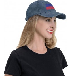 Flag of Haiti (Civil) Baseball Cap for Men Women Hats Adjustable Vintage Cowboy Hat Sun Hat Navy Blue $12.32 Cowboy Hats