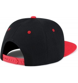 Black Cat Hip-Hop Snapback Hat Embroidered Baseball Cap Cat Mom 22. Black/Red $13.24 Baseball Caps