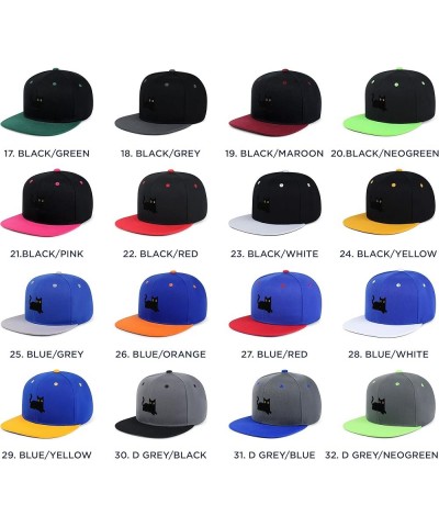 Black Cat Hip-Hop Snapback Hat Embroidered Baseball Cap Cat Mom 22. Black/Red $13.24 Baseball Caps