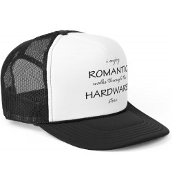 Funny Repairman Fixer Upper I Enjoy Romantic Walks Trucker Caps Black $25.36 Baseball Caps